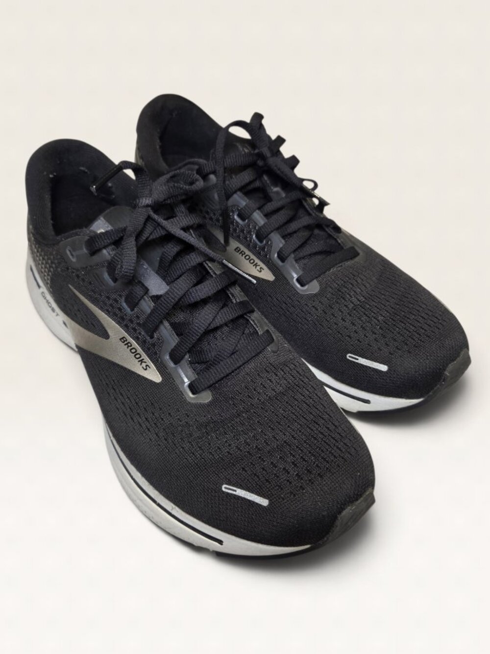 Brooks Ghost 14 Womens Size 11 B Running Shoes All Black Triple Black